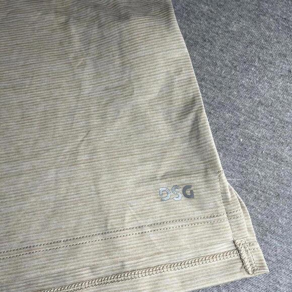 DSG Dicks Sporting Goods Men's Medium Beige Ribbed Tank Top Active Moisture Wick - Picture 4 of 6